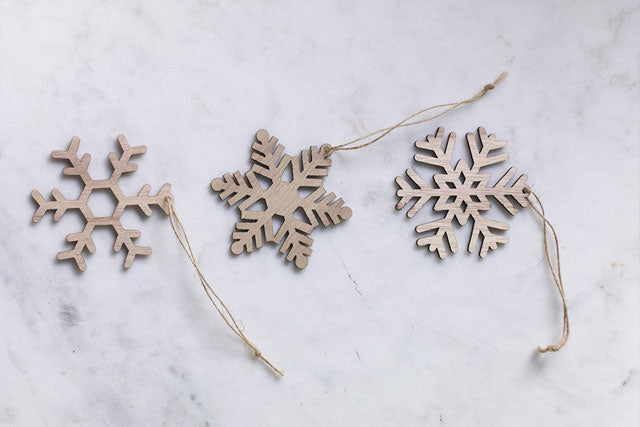 Woodflake Ornaments