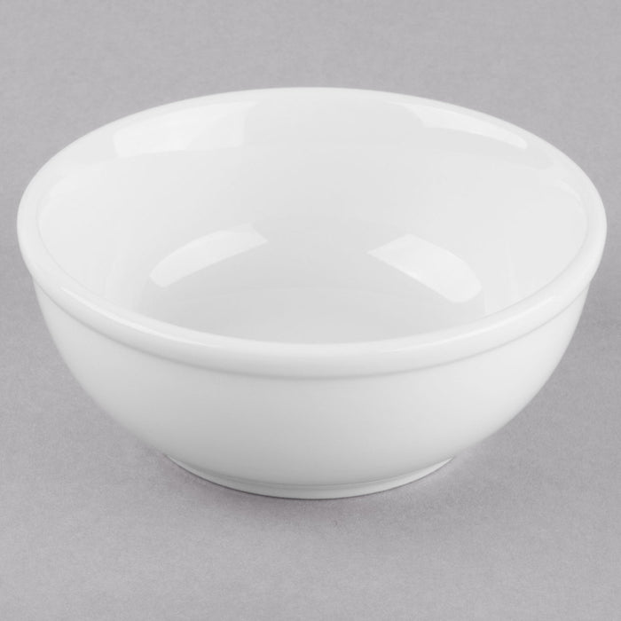 Bright White Porcelain Oatmeal Bowl