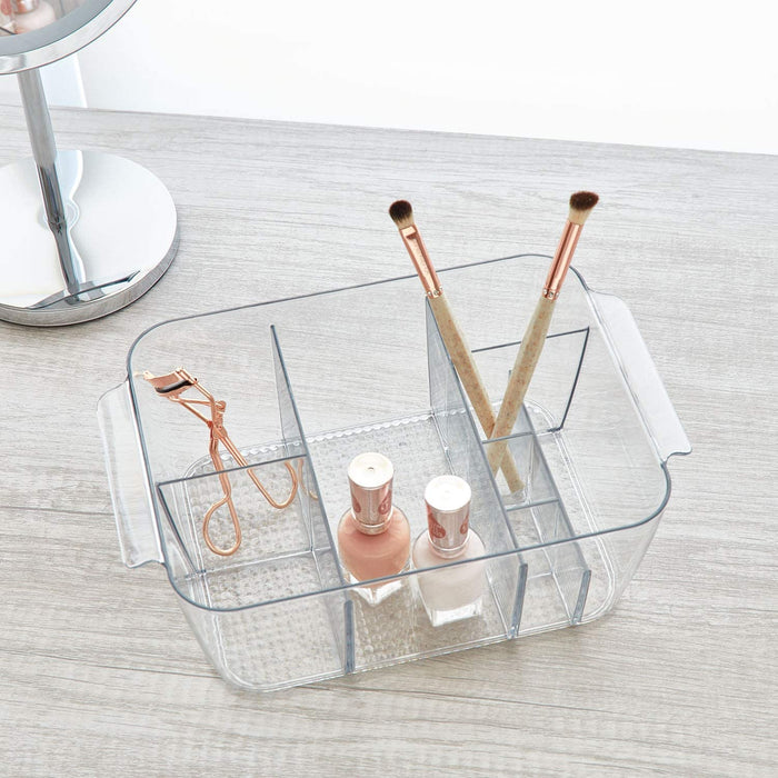 InterDesign Clarity Divided Cosmetic Bin