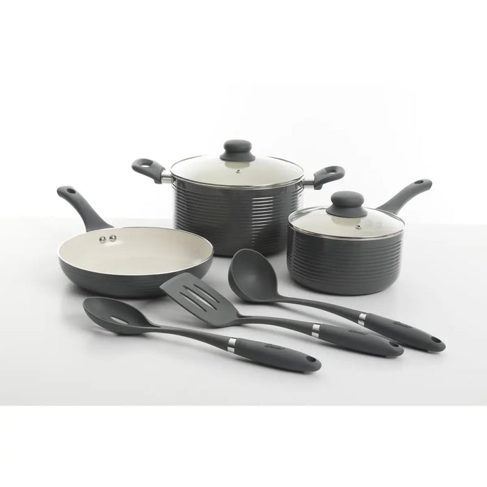 Oster Ridge Valley 8-Piece Aluminum Non-Stick Cookware Set