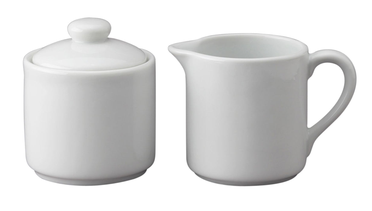 HIC Straight-Sided Sugar & Creamer Set