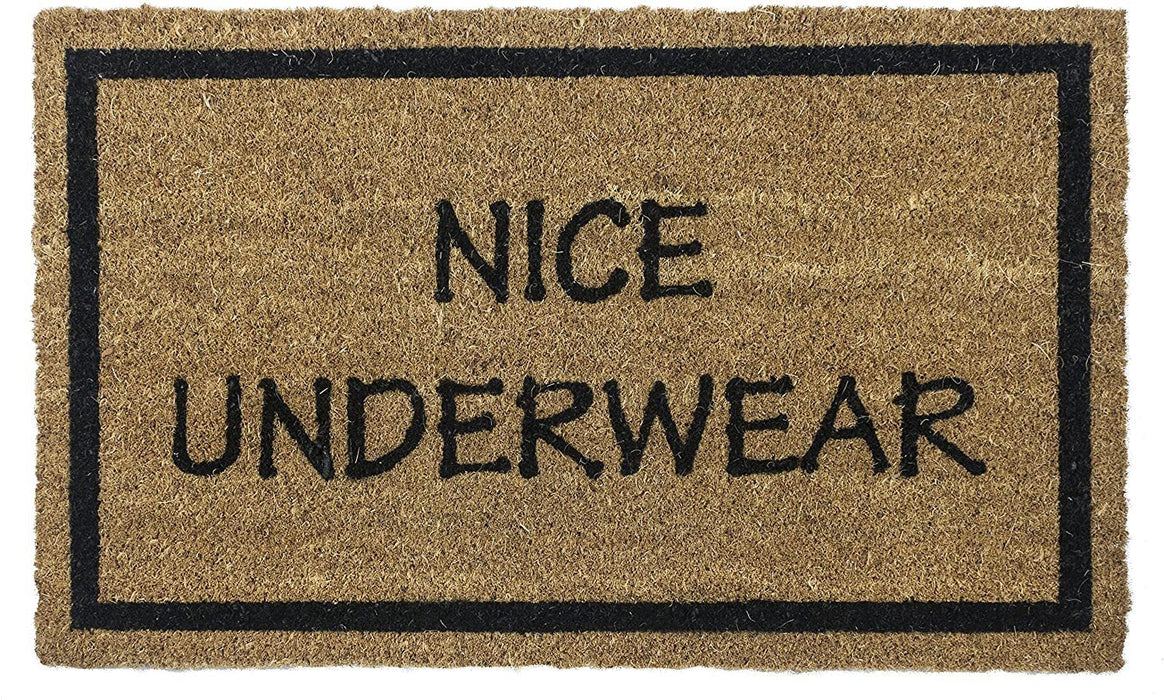 Nice Underwear Doormat - Natural