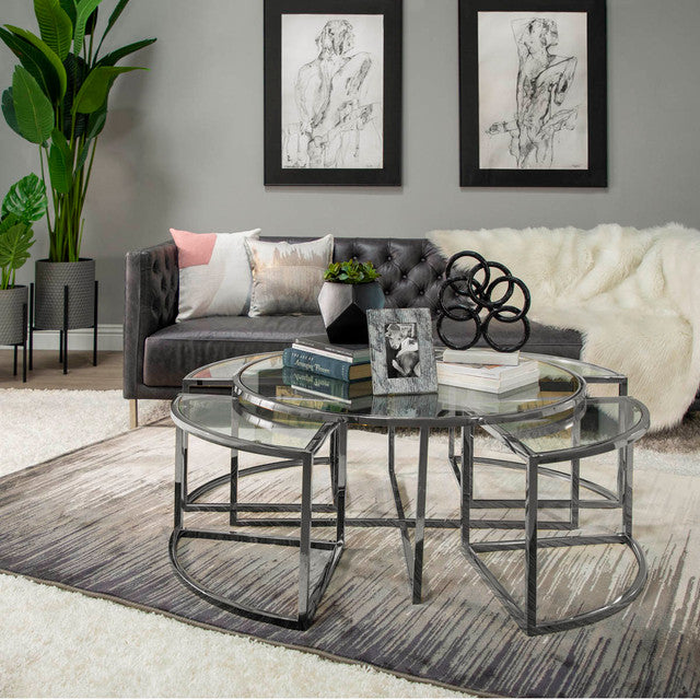 Metal Pull-Out Coffee Table