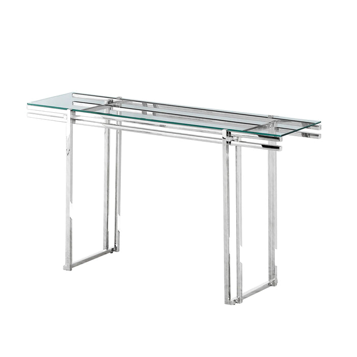 Stainless Steel Console Table - Silver