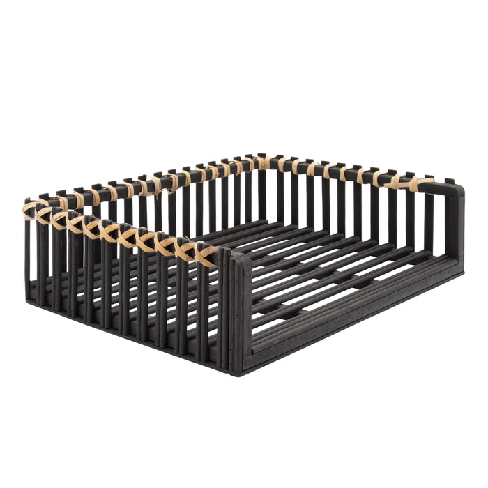 Woven Document Tray - Black
