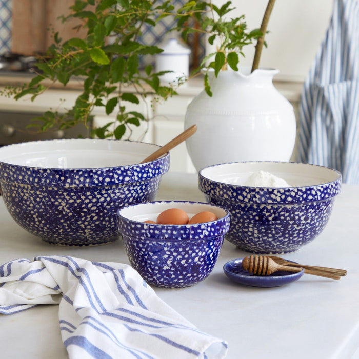 Abbey Blue / White Mixing Bowl