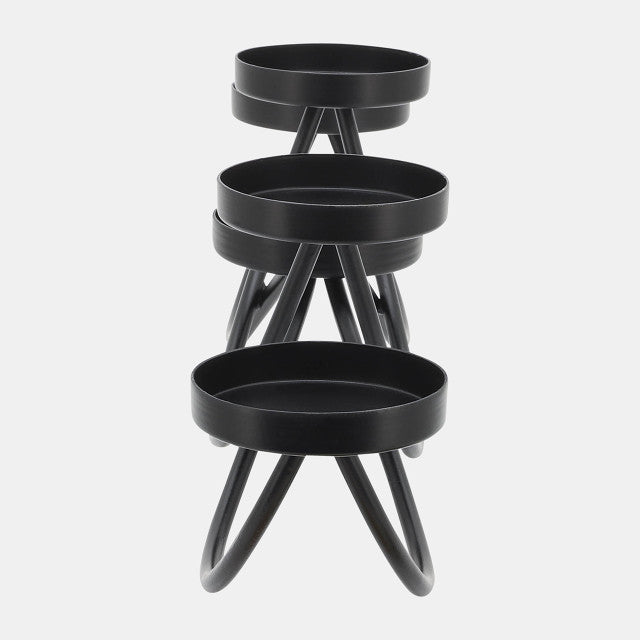 Black Metal 5-Pillar Holders