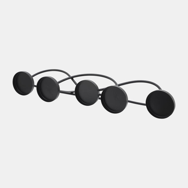 Black Metal 5-Pillar Holders