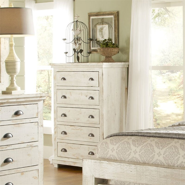 Willow Chest - Distressed White