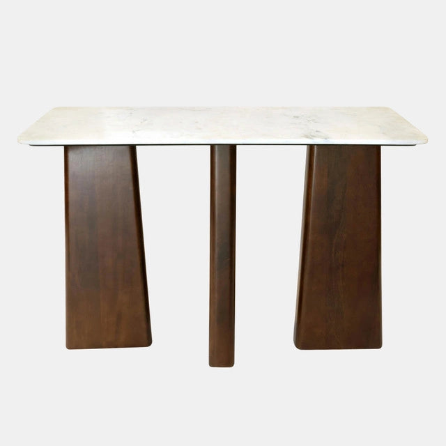 Marble / Wood Console Table