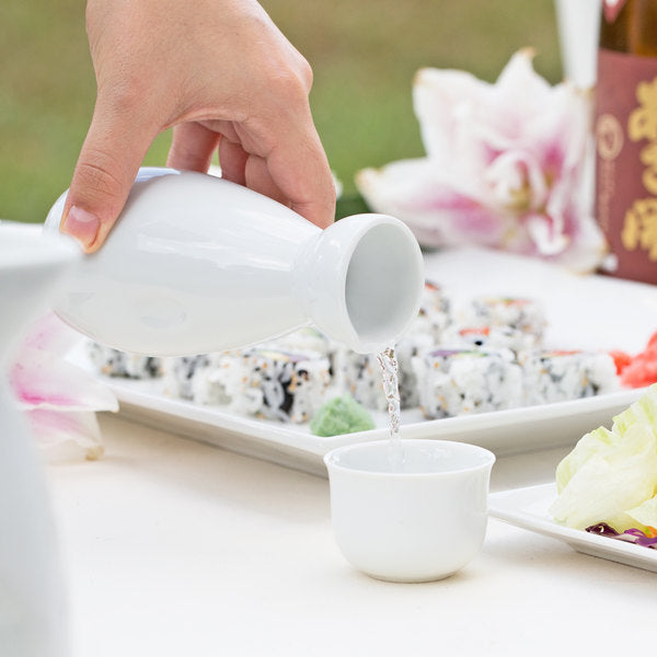 Acopa Bright White Sake Bottle