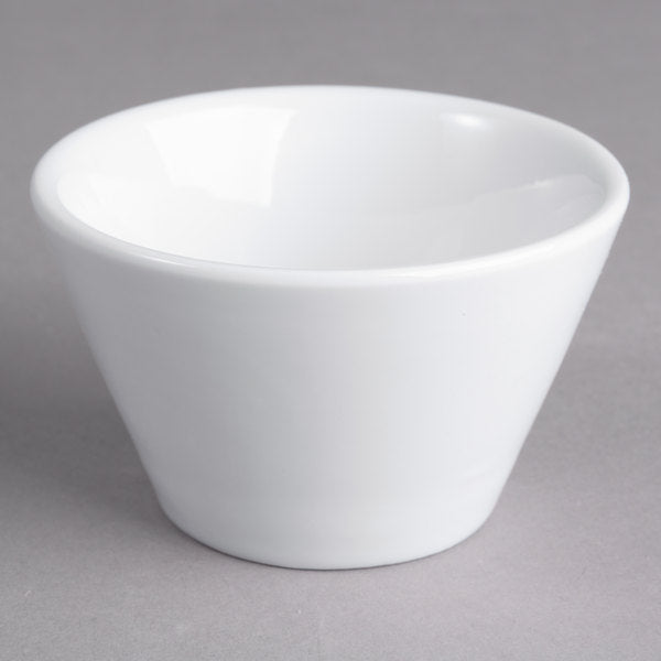 Acopa Bright White Tapered China Sauce Cup