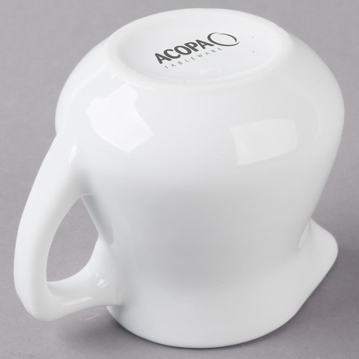 Acopa Bright White Porcelain Creamer