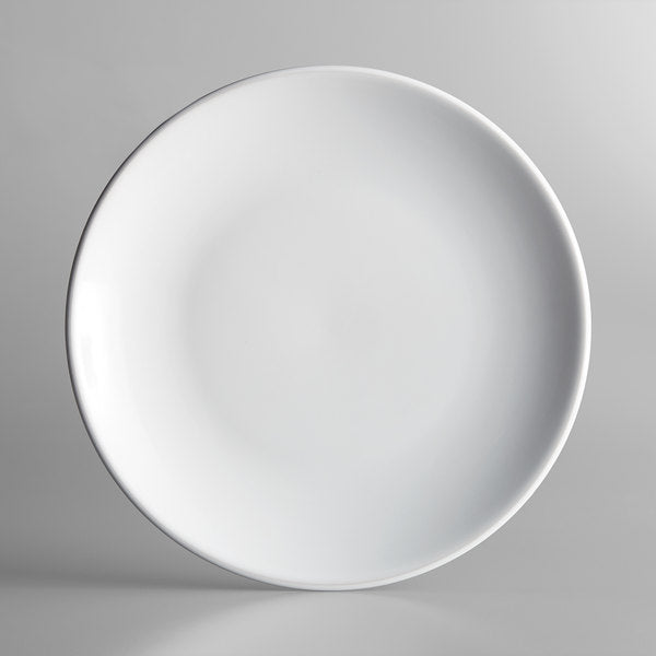 Acopa Round Bright White Coupe Stoneware Plate