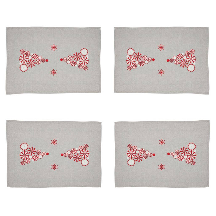 Peppermint Xmas Tree Placemat