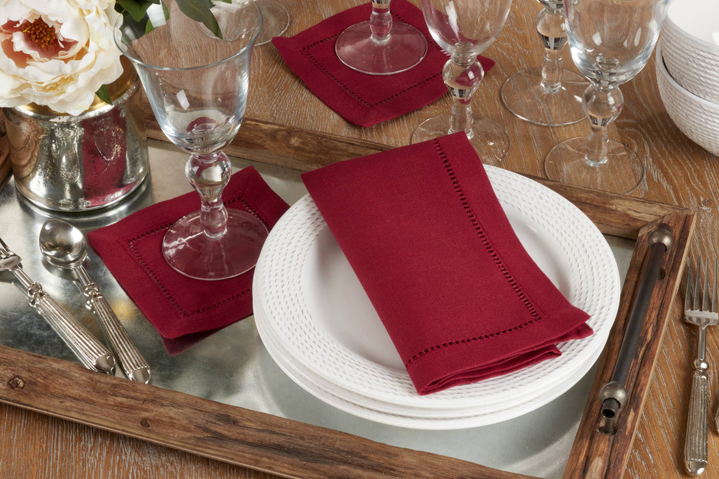 Dinner Napkin With Hemstitched Border