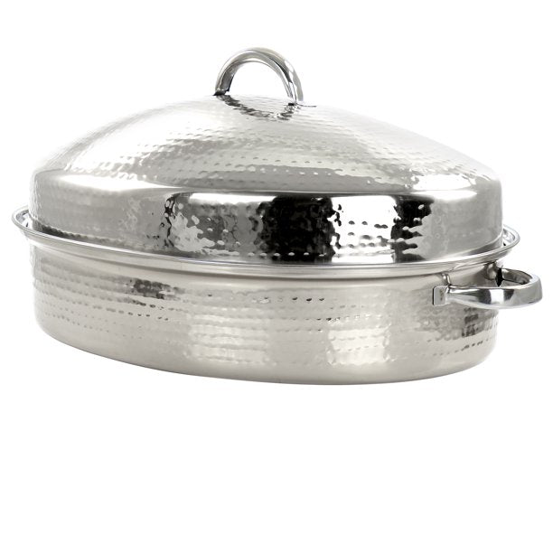 15.5" Oval Roaster With Lid
