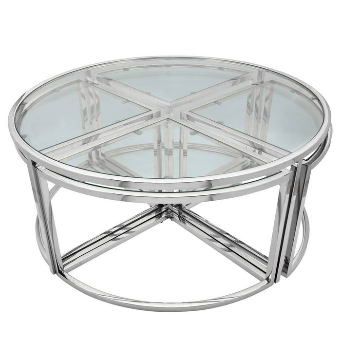 Metal Pull-Out Coffee Table
