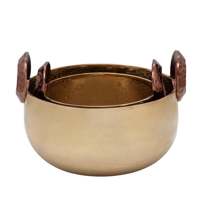 Gold Bowl With Handles