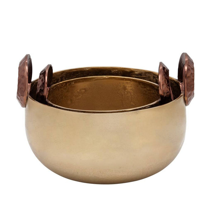 Gold Bowl With Handles