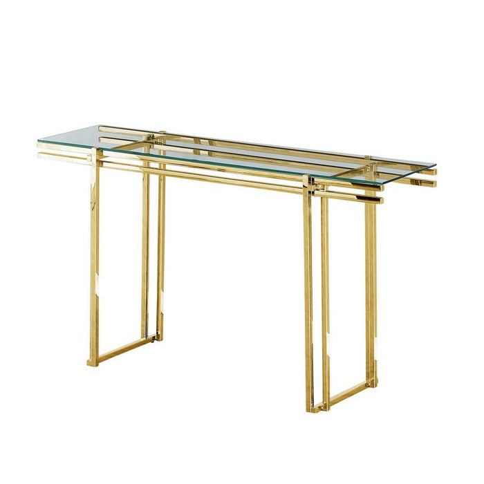 Stainless Steel Console - Gold