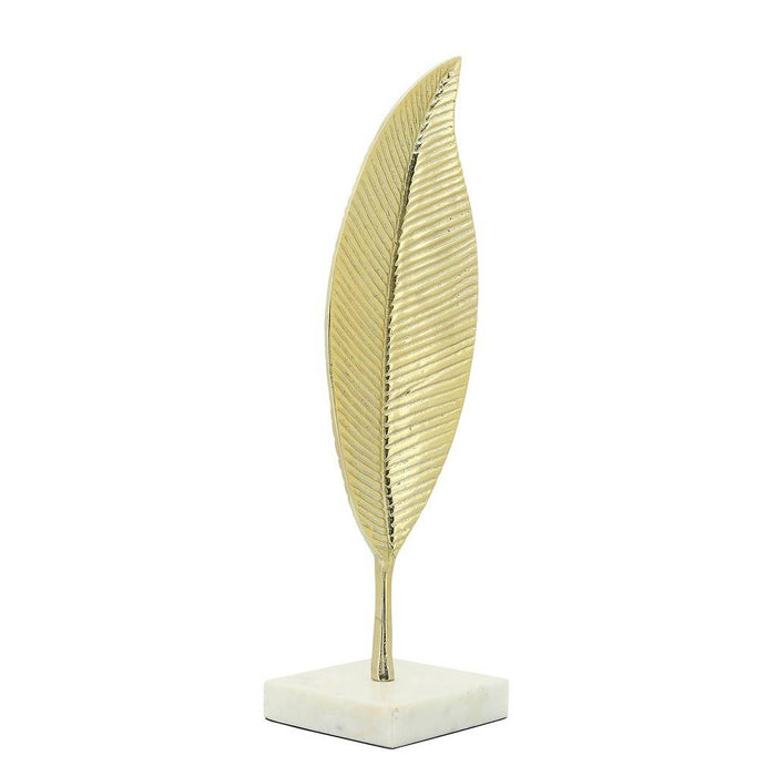 Metal Leaf Table Deco
