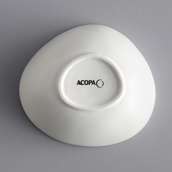 Acopa Nova Cream White Tall Coupe Stoneware Bowl