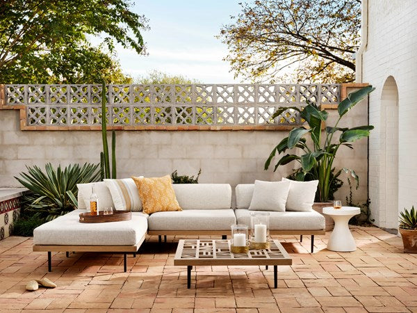Koda Outdoor End Table - Textured White