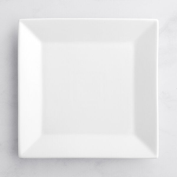 Acopa Bright White Square Porcelain Plate