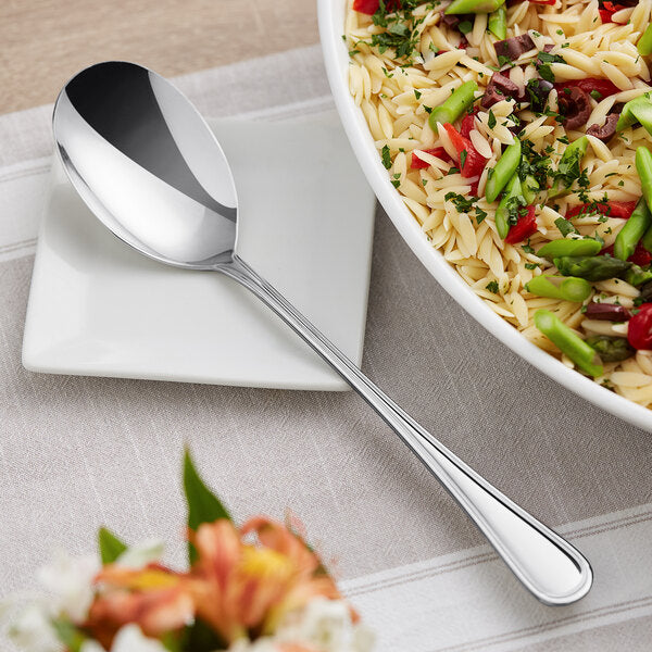 Acopa Edgeworth Stainless Steel Extra Heavy Weight Solid Serving Spoon