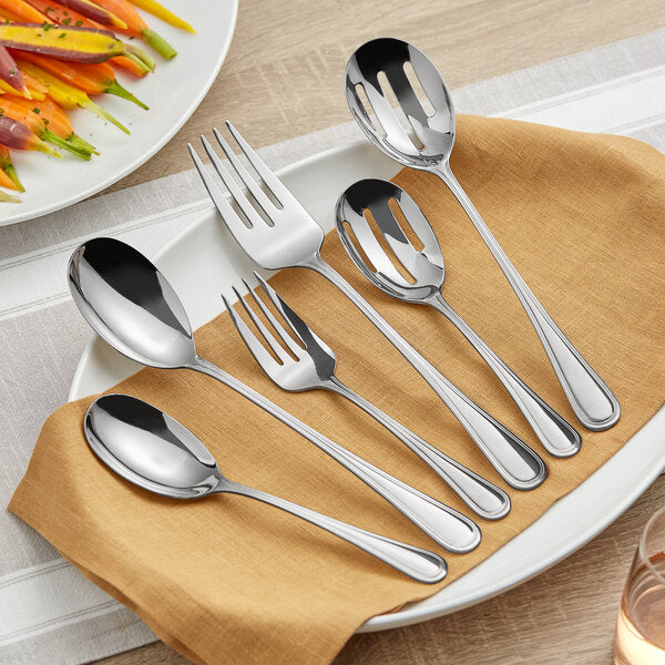 Acopa Edgeworth Stainless Steel Extra Heavy Weight Solid Serving Spoon