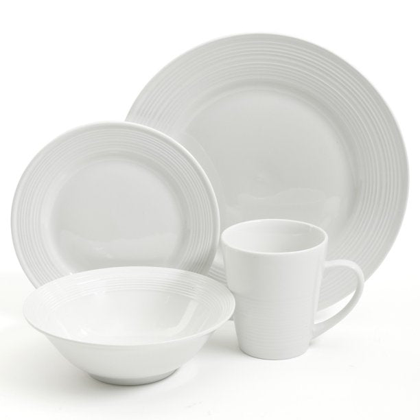 16-Piece Embossed Buffet Dinnerware Set