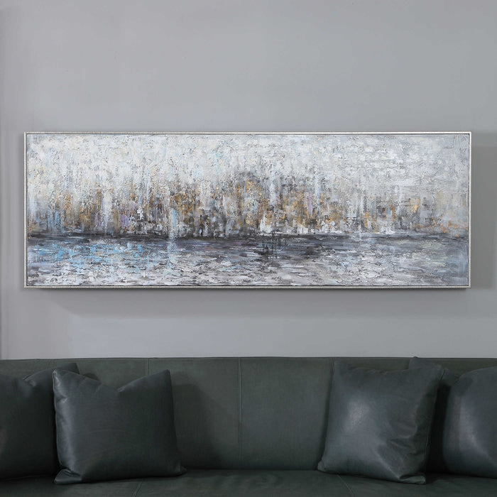 City Reflection Hand Painted Canvas