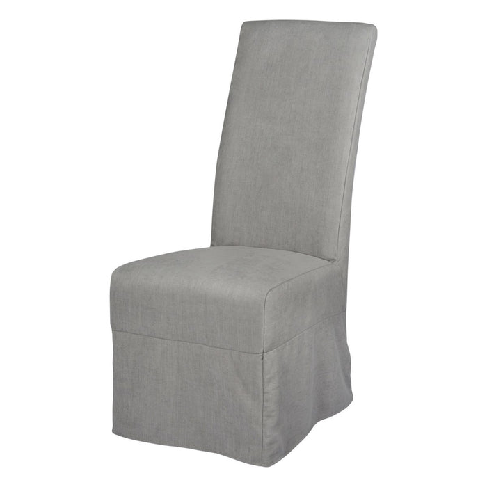 Long Parson Slipcovered Chair