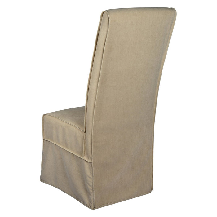 Long Parson Slipcovered Chair