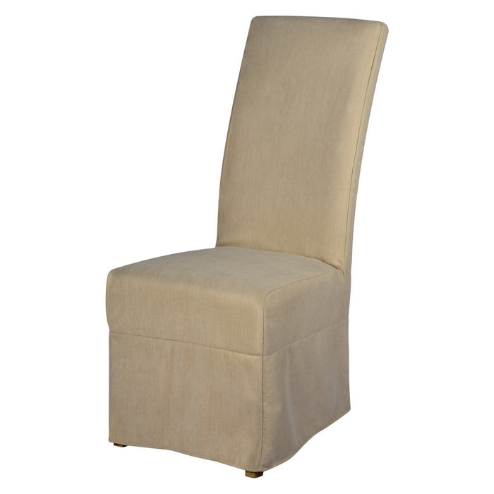 Long Parson Slipcovered Chair