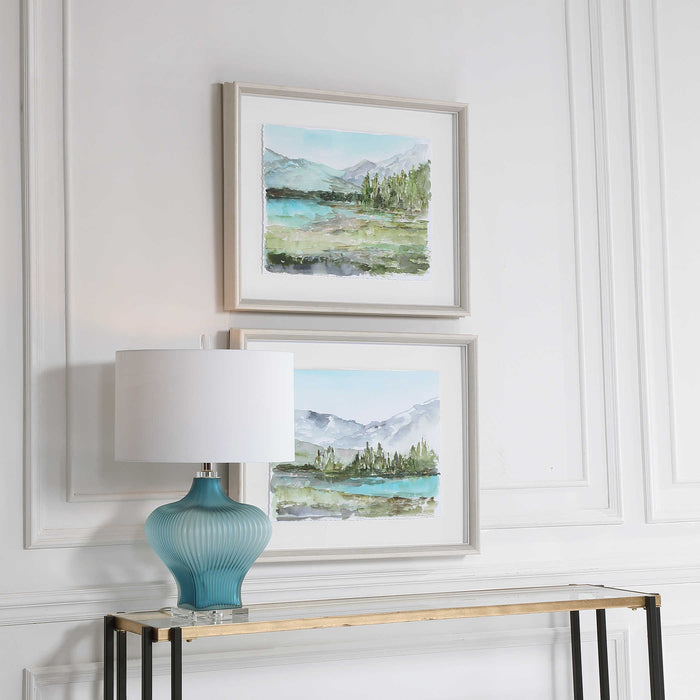 Plein Air Reservoir Framed Prints