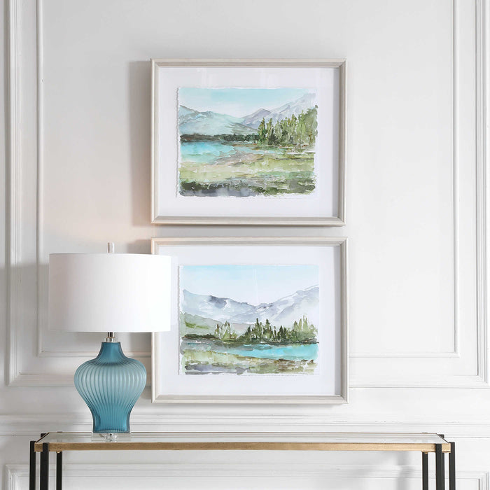 Plein Air Reservoir Framed Prints