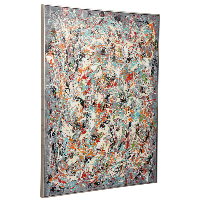 Organized Chaos Hand Painted Canvas Art
