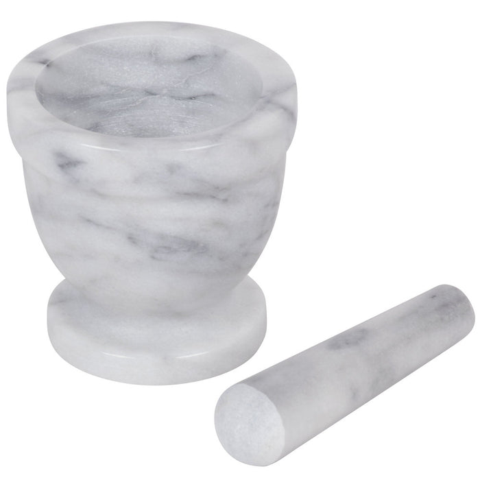 White Marble Mortar And Pestle Set