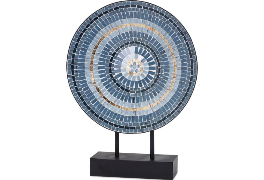 Cowboy Mosaic Charger On Stand