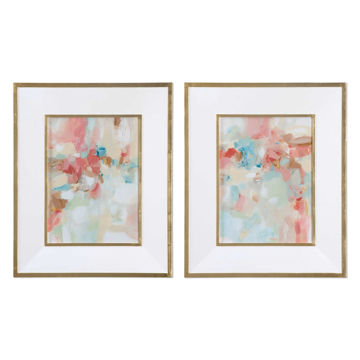 A Touch Of Blush And Rosewood Fences Framed Prints