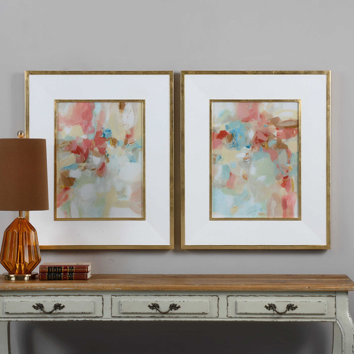 A Touch Of Blush And Rosewood Fences Framed Prints
