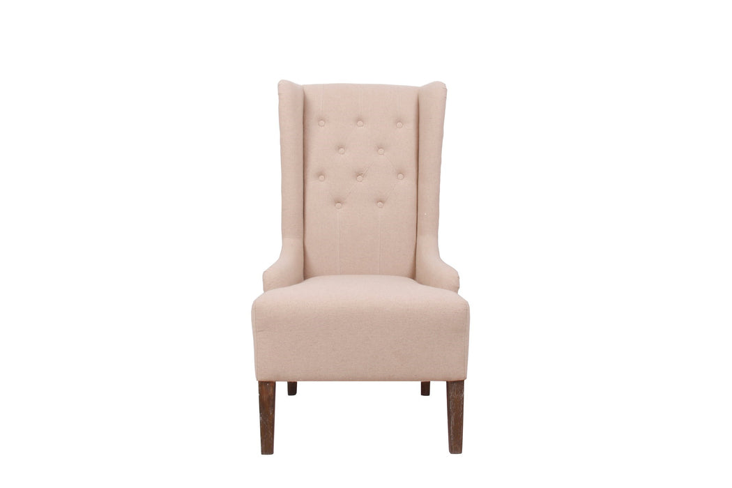 Riley Wing Chair - Oatmeal Linen