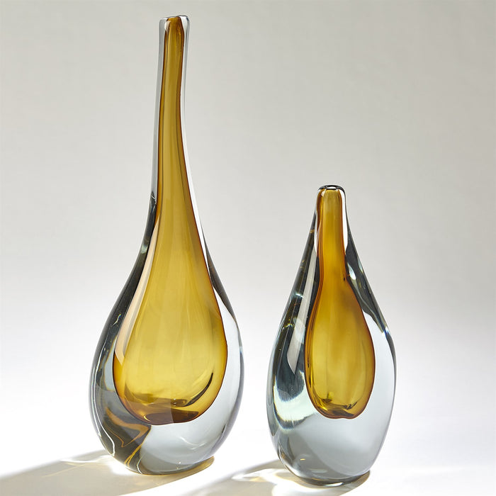 Amber Stretched Neck Vase