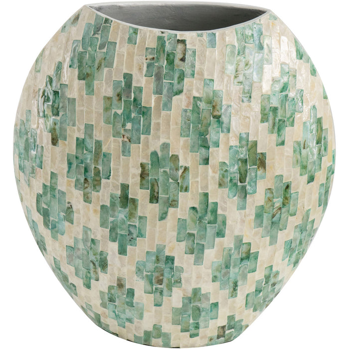 Diamond Pattern Capiz Vase