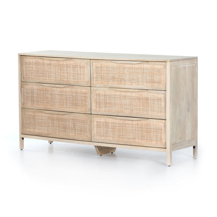 Sydney 6-Drawer Dresser - Natural Mango