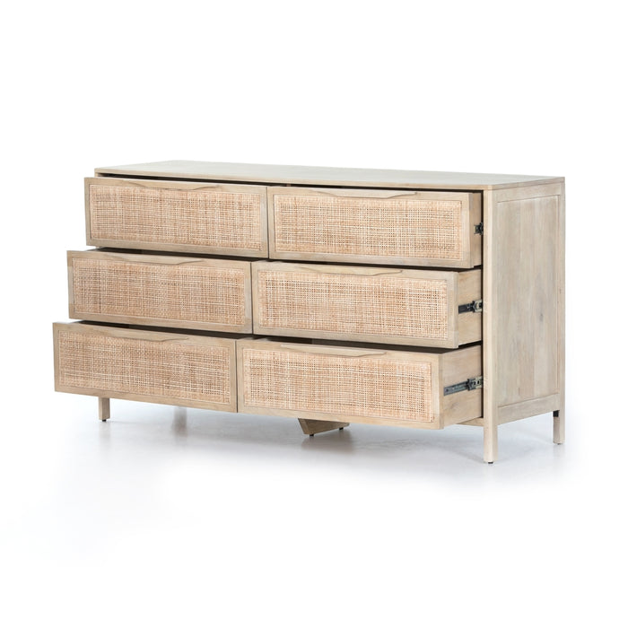 Sydney 6-Drawer Dresser - Natural Mango