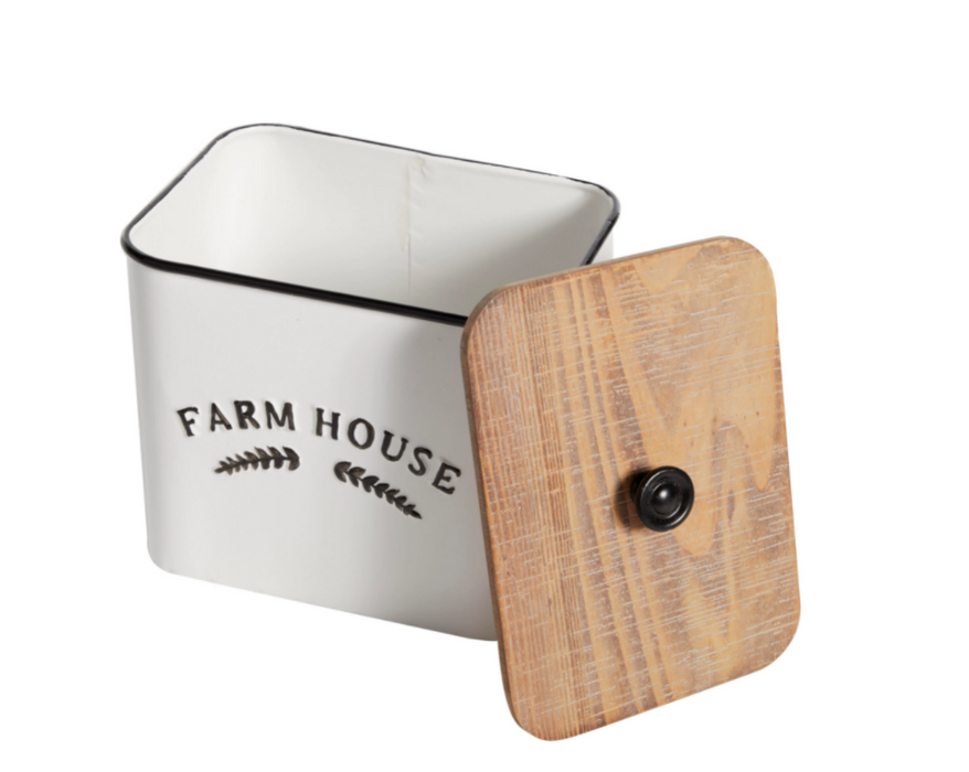 Farmhouse Wood Container