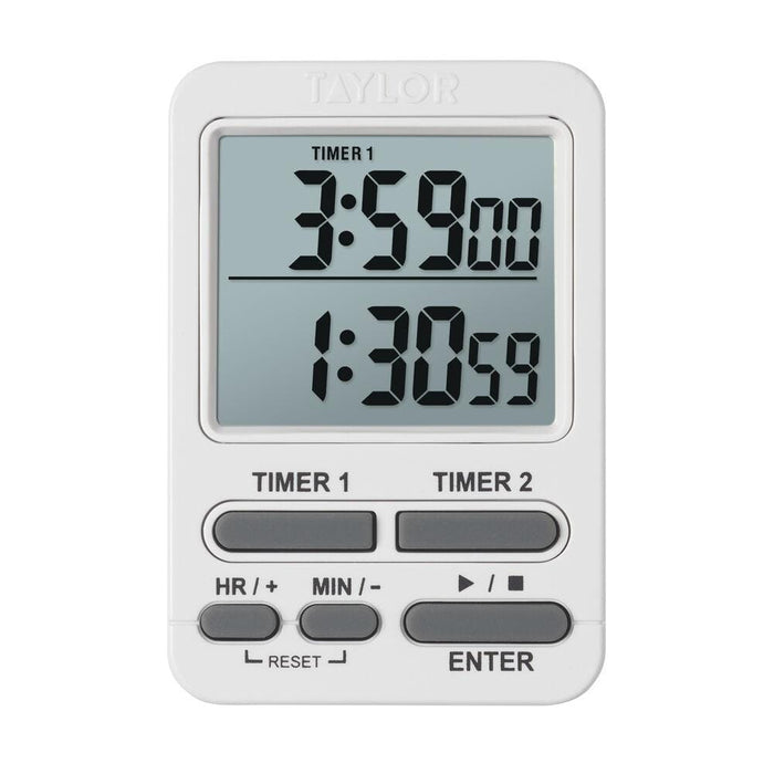 Dual Event Timer - White